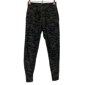 Alphalete Camo Jogger Pants Womens XS Small High Rise Green Camouflage Athletic